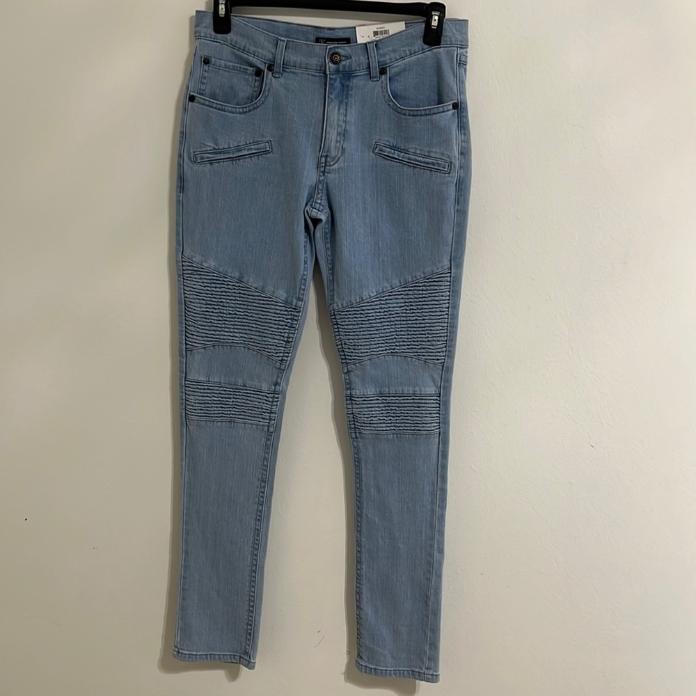 I N C INTERNATIONAL CONCEPTS Men’s Light Wash Stretch Skinny Fit Jeans Size 32W